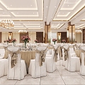 Modern Ballroom 3d model