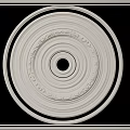 Decorative Circular Ceiling Medallion with Ornate Carved Patterns and Classic Design for Lighting Fixture