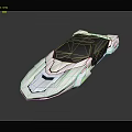 Futuristic Silver Cosmic Exploration Vehicle With Open Top And Aerodynamic Design