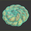 Delicious Swirled Braided Pastry With Red Berry Filling Glazed Surface And Toasted Nut Sprinkles