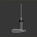 Gray Handle Manual Screwdriver With Ergonomic Grip And Metal Shaft For Home Use