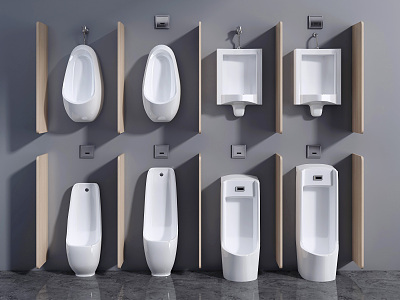 Modern urinal 3d model