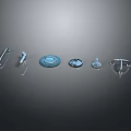 Various Metal Cabinet Handles with Modern Design for Furniture Doors and Drawers