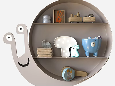 Wall decoration rack 3d model