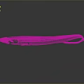 Detailed Anatomical Organ Structure With Hair Fibers In White 3D Rendering