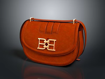 Realistic Style Brown Bag Brown Leather Bag Shoulder Bag Handbag Leather Bag Retro Bag Exquisite Bag Shoulder Bag Fashion Bag High-end Bag Satchel 3d model