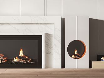 Modern Fireplace 3d model