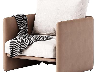 Modern Single Sofa minotti model