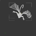 Red Demon Mythical Creature With Menacing Appearance Large Wings Horns And Tail