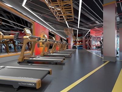 Industrial wind gym 3d model