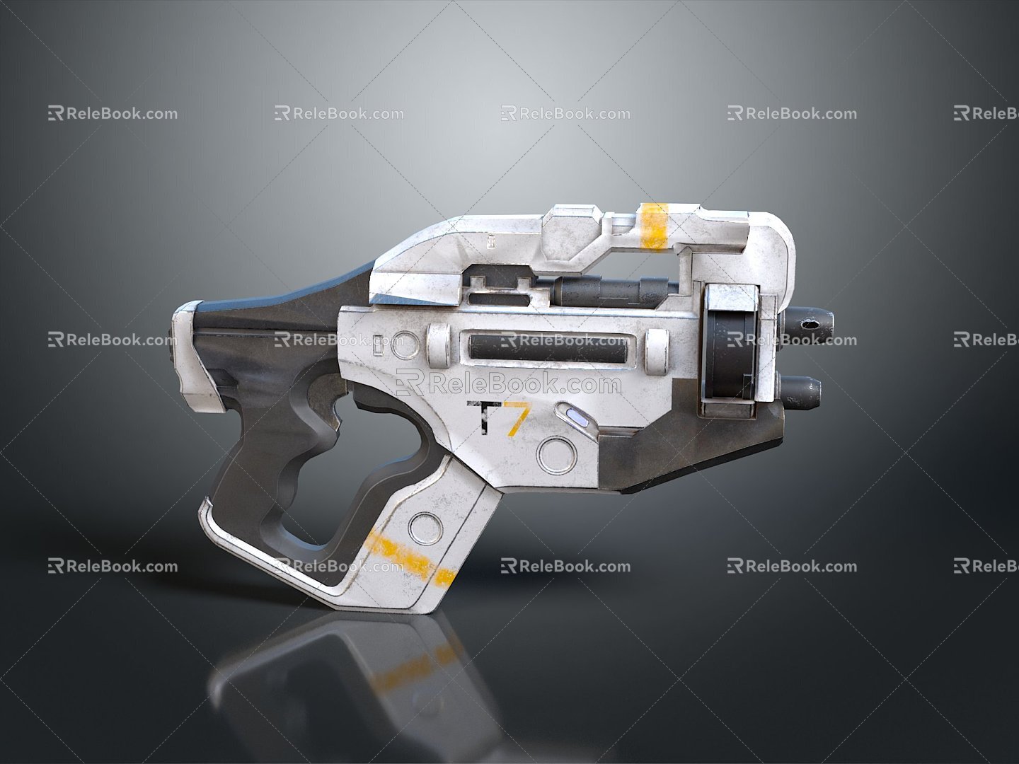 Modern Gun Sci-Fi Firearms Sci-Fi Game Gun Games Firearms Game Gun 3d model