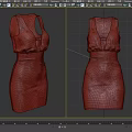Sleeveless Two Tone Women's Dress With Light Upper Dark Lower And Slim Fit Design For Fashion
