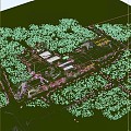 Industrial Plant Industrial Park Logistics Park Logistics Center Warehouse 3d model