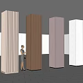 Texture board column 3d model