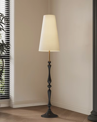 French Retro Floor Lamp Middle Ancient Floor Lamp 3d model