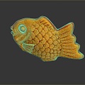 Cold Water Fish Goldfish Gold Grass Gold Cold Water Parrot Koi Double Tailed Gold Red Hat Lanshou Longjing 3d model