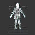 Game and Movie Character Wearing Goggles Black Top Red Cuffs Crossbody Bag Camouflage Pants