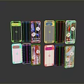 Various Smartphones With Different Colors And Stylish Designs On
