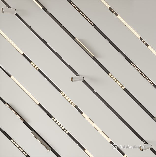 Modern LED Downlights and Spotlights for Home Interior Lighting Solutions 3d model 