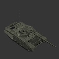 Russian main battle tank 3d model