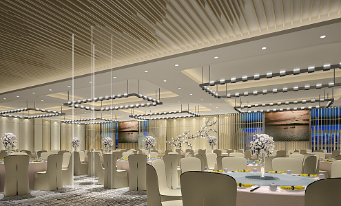 Modern Ballroom 3d model