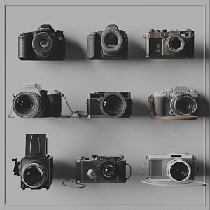 GoPro Camera Combo DSLR Camera 3d model