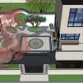 New Chinese Courtyard Garden 3d model