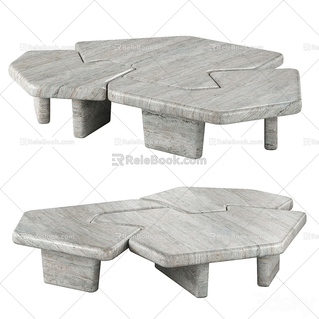 Vence Coffee Table 3d model