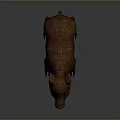 Wild Boar 3D Model With Brown Fur And Sharp Tusks In Standing Posture