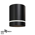 Modern Black Ceiling Light with White Strip Design for Home Interiors