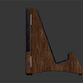 Wooden Triangular Stand Equipment With Solid Structure For Stable Display Support 3d model