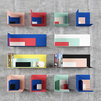 Modern Wall Shelf Wall Decoration 3d model