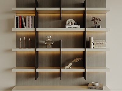 Bookcase Open Cabinet Metal Display Cabinet Minimalist Cabinet Background Cabinet Open Panel Solid Wood Bookcase Art Cabinet Storage Cabinet Drawer Cabinet Advanced Sense Cabinet 3d model