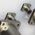 Precision Stainless Steel Bearings with Various Sizes Arranged in a Row