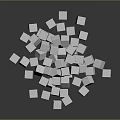 White Sugar Cubes Pile Stacked On Dark Background For Food