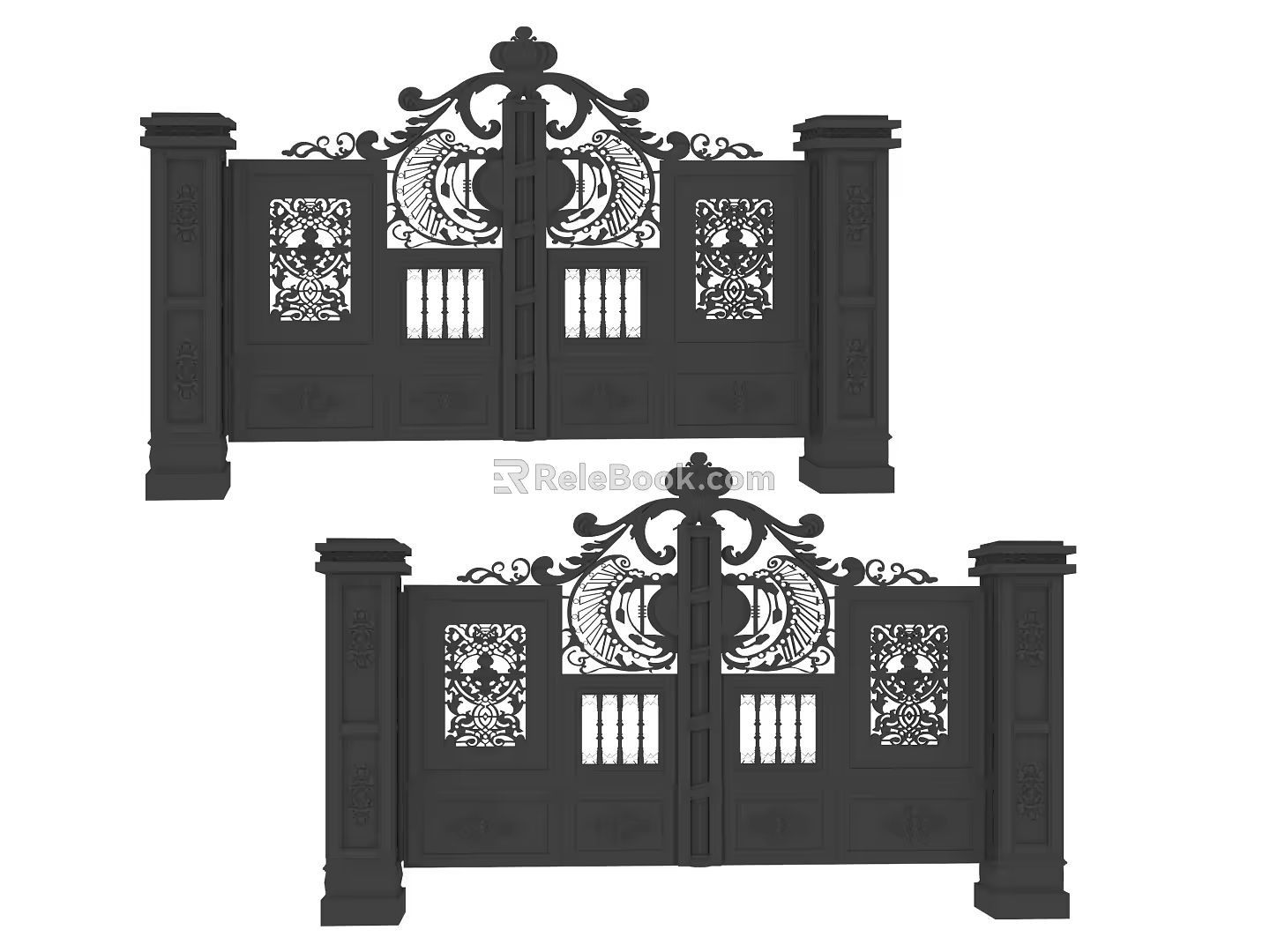 Hardware gate 3d model