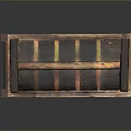 Ancient Egyptian Artistic Carved Sarcophagus with Detailed Painted Figures and Decorative Patterns