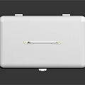 Medical First Aid Kit with Secure Lock and Portable Handle for Emergency Supplies Storage