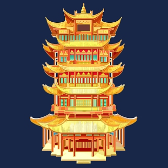 Architecture New Architecture National Tide Architecture Ancient Architecture Drum Tower Temple of Heaven Pagoda Zen Temple Building Temple 6 3d model