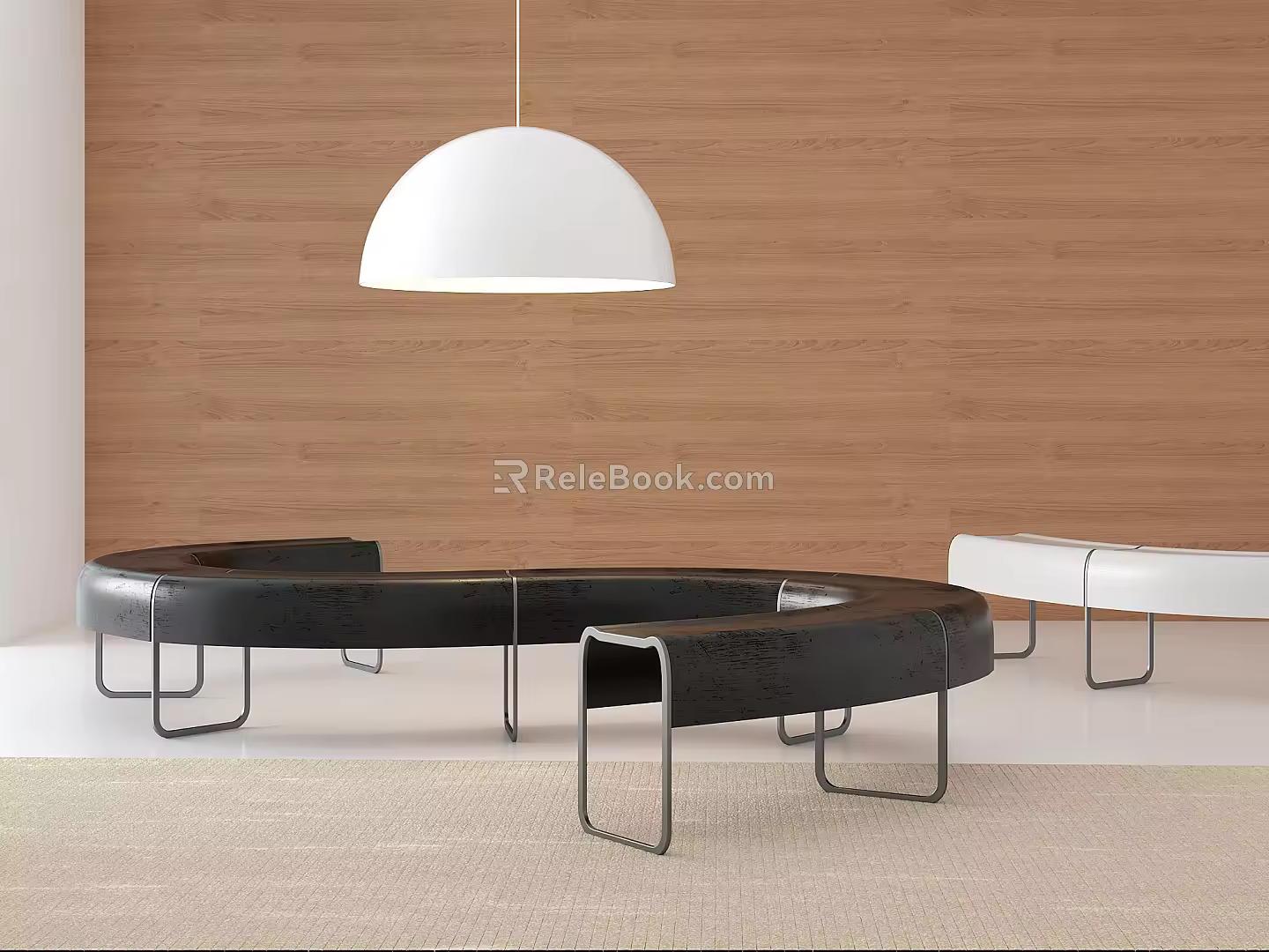 Modern Bench Art Bench 3d model