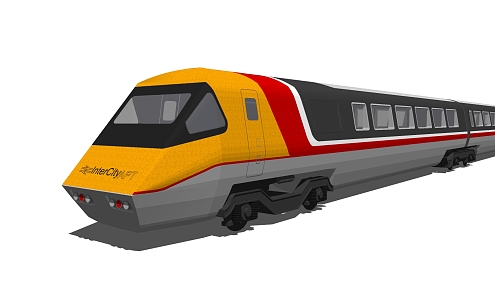 Modern Train 3d model