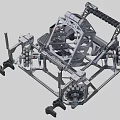 Heavy Duty Industrial Equipment Featuring Metal Frame Rotating Joints And Hydraulic Components