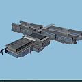 Modern School Building Design With Green Roofs And Connected Glass Structures