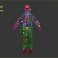 Tactical Military Character 3D Model with Helmet Vest and Combat Gear