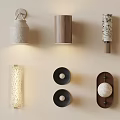 Quiet wind wall lamp 3d model