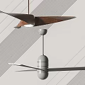 Modern ceiling fan lamp fan chandelier 3d model