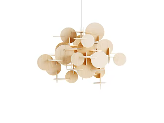 Nordic chandelier decorative personality chandelier 3d model