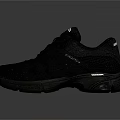 Adidas Black Athletic Shoes With Textured Upper And Lace Up Design