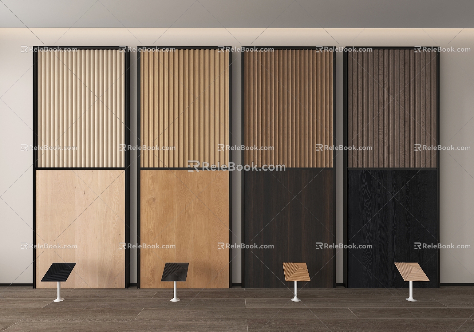 Modern wall panel 3d model