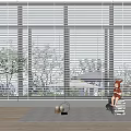 Modern venetian blinds venetian blinds 3d model
